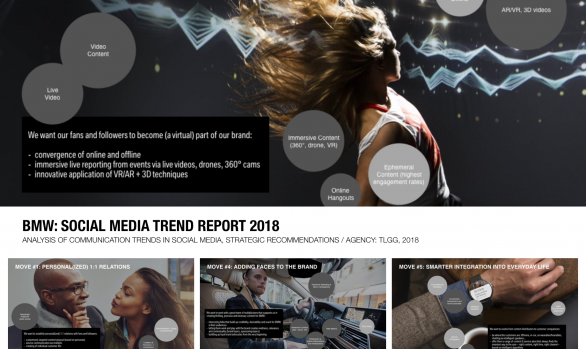BMW: social media trend report 2018