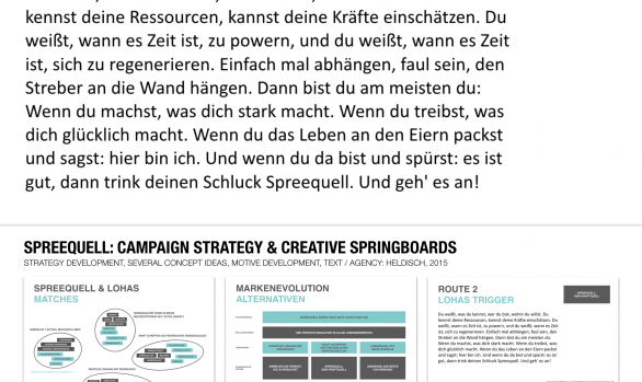 spreequell: Campaign strategy & creative springboards