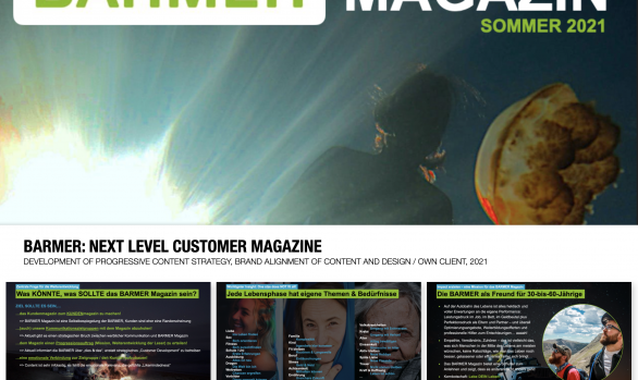 Barmer: Next Level Customer Magazine