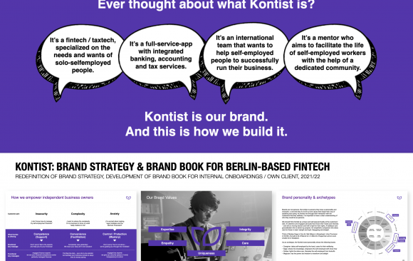 Kontist: Brand Strategy & Brand Book