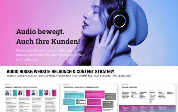 audio house: website relaunch & content strategy