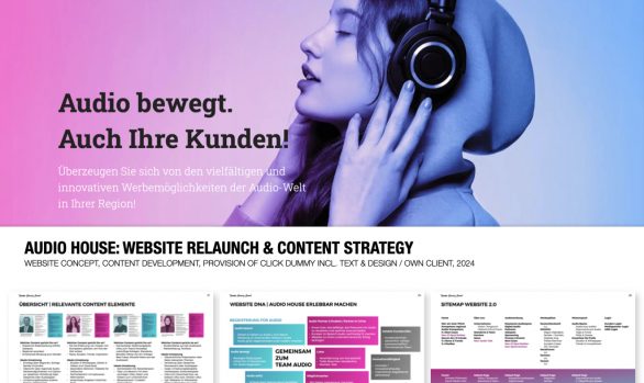 audio house: website relaunch & content strategy