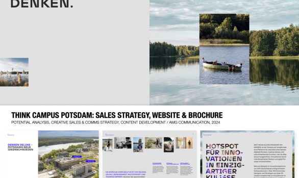 think campus potsdam: sales strategy, website & brochure