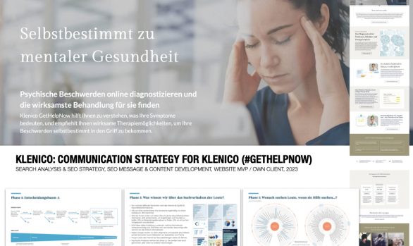 KLENICO: Communication strategy for KLENICO (#gethelpnow)